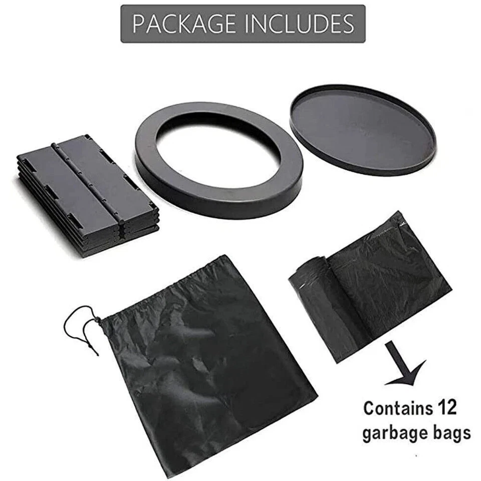 CampComfort - Portable Folding Toilet with Lid