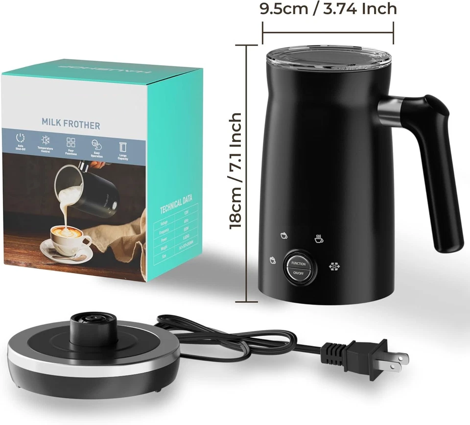 BrewN’Foam - 4-in-1 Electric Milk Frother