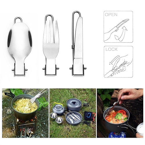 ClipWare - 3-in-1 Camping Utensil Set