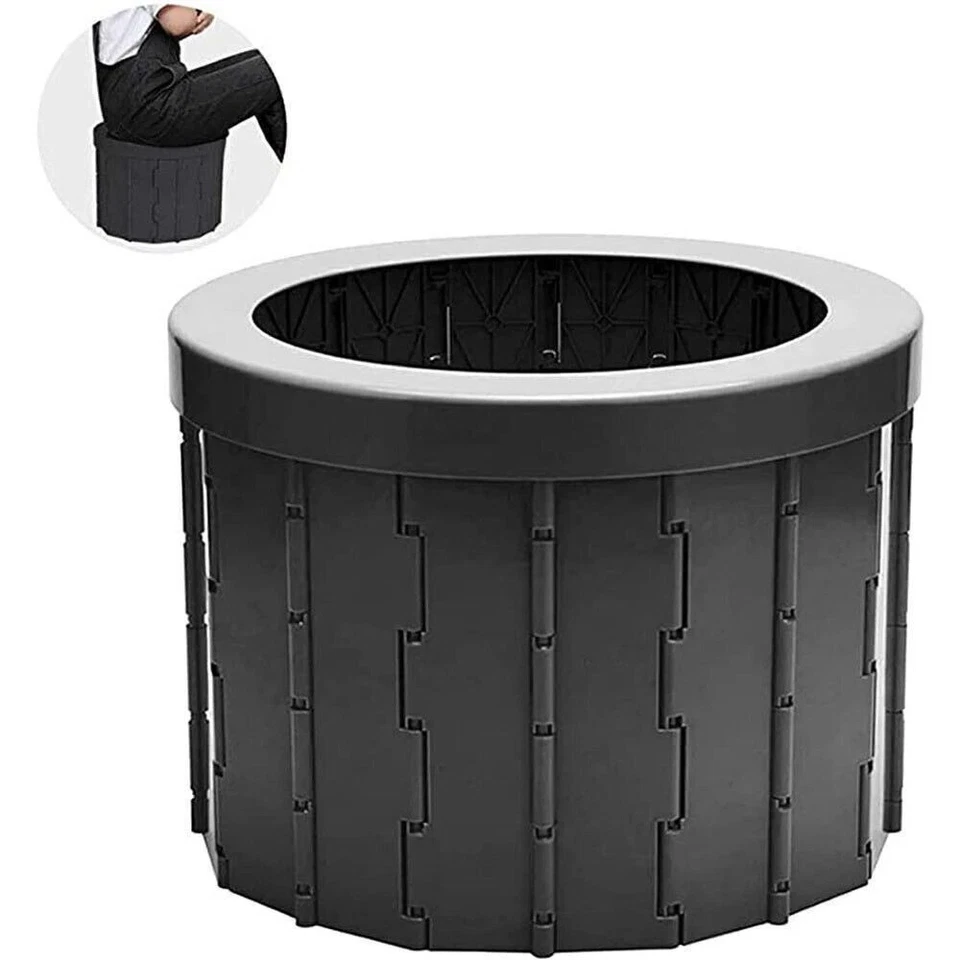 CampComfort - Portable Folding Toilet with Lid