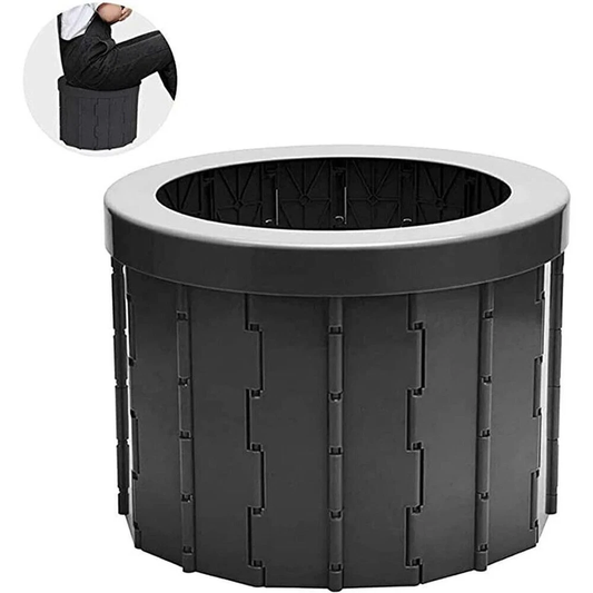 CampComfort - Portable Folding Toilet with Lid