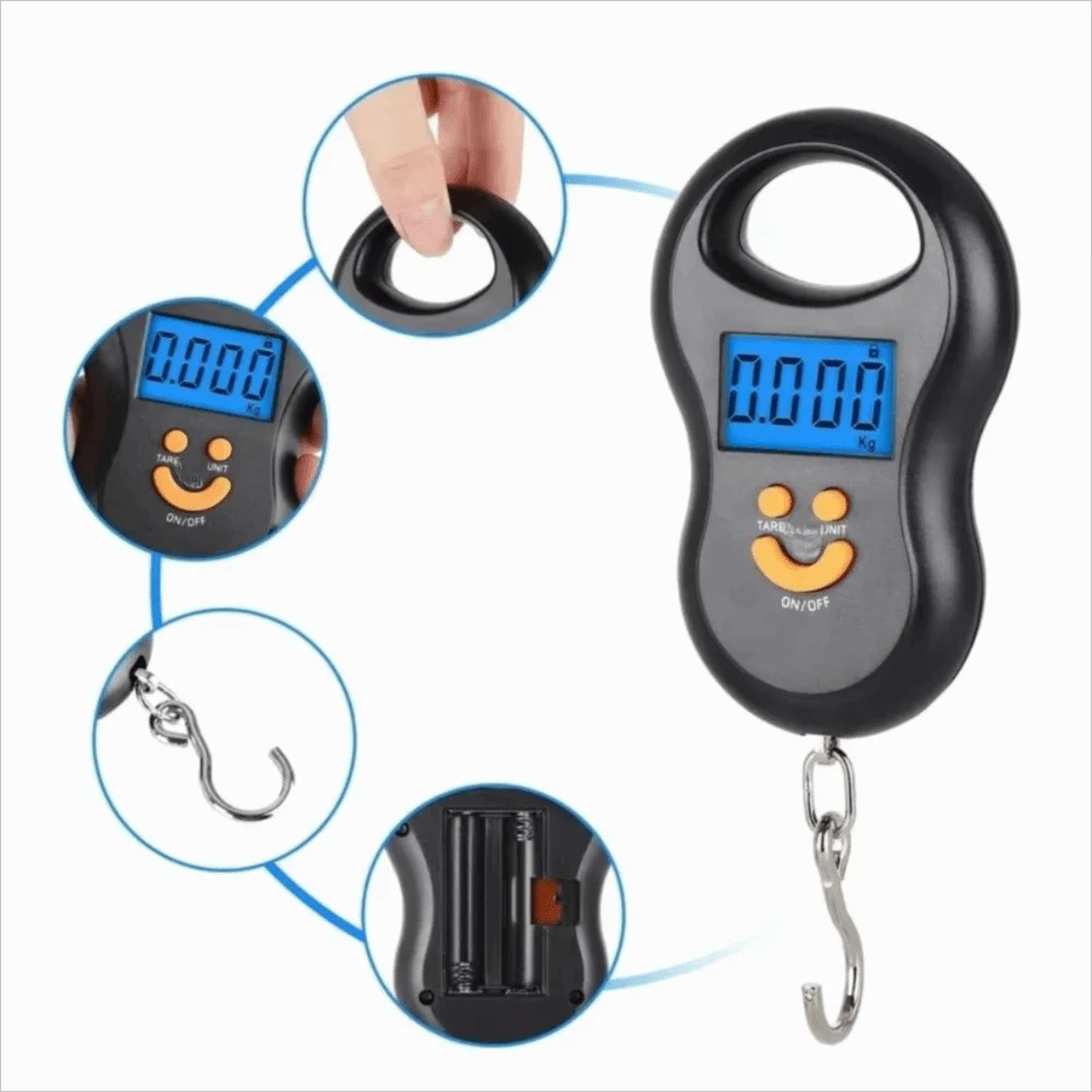 KG Portable Digital Hanging Scale for Fly Fishing