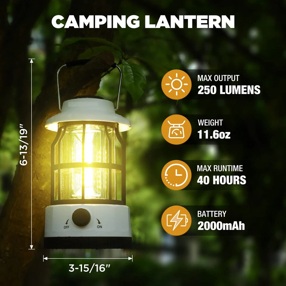 HearthLight - Rechargeable LED Camping Lantern
