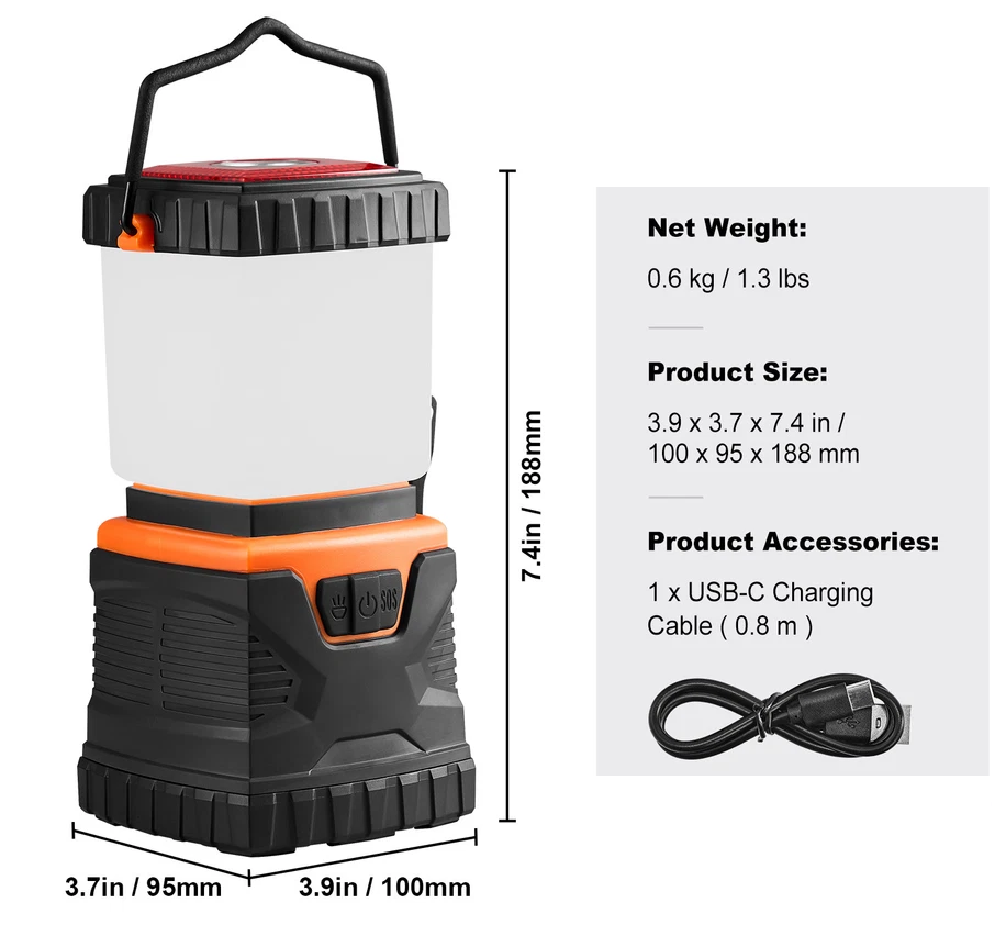 GlintTrail - LED Camping Lantern