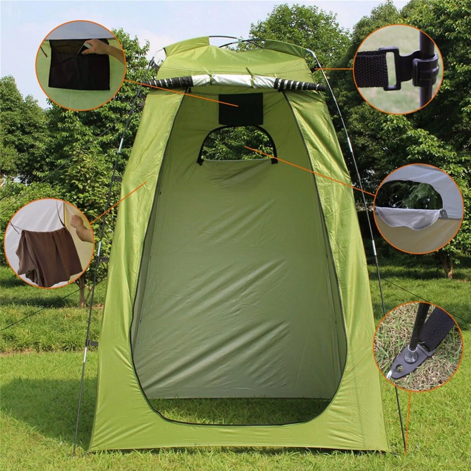 QuickCamp - Portable Outdoor Shower & Toilet Tent