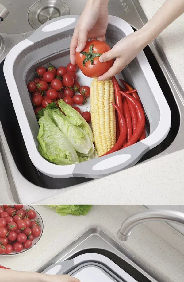 Prep & Rinse - Collapsible Vegetable Washing Basket