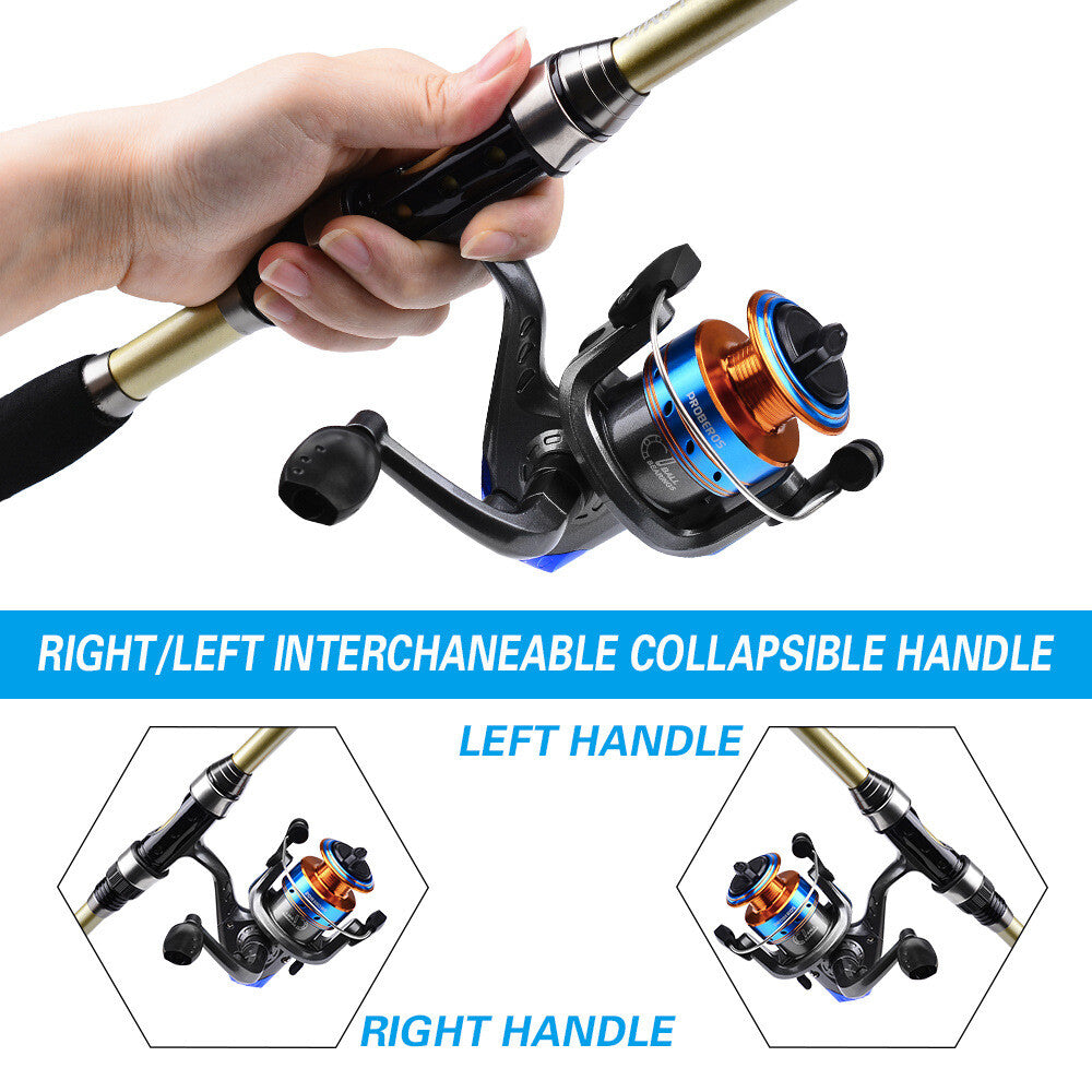 BlueCurrent - Telescopic Fishing Rod and Reel Combo