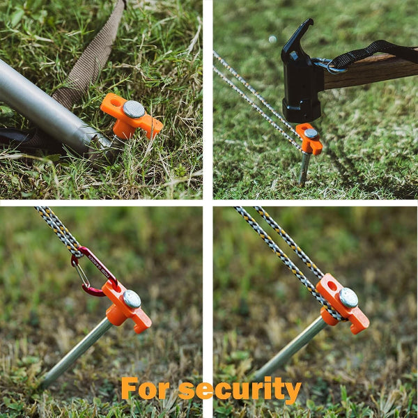 CampSecure  - Heavy-Duty Tent Stakes