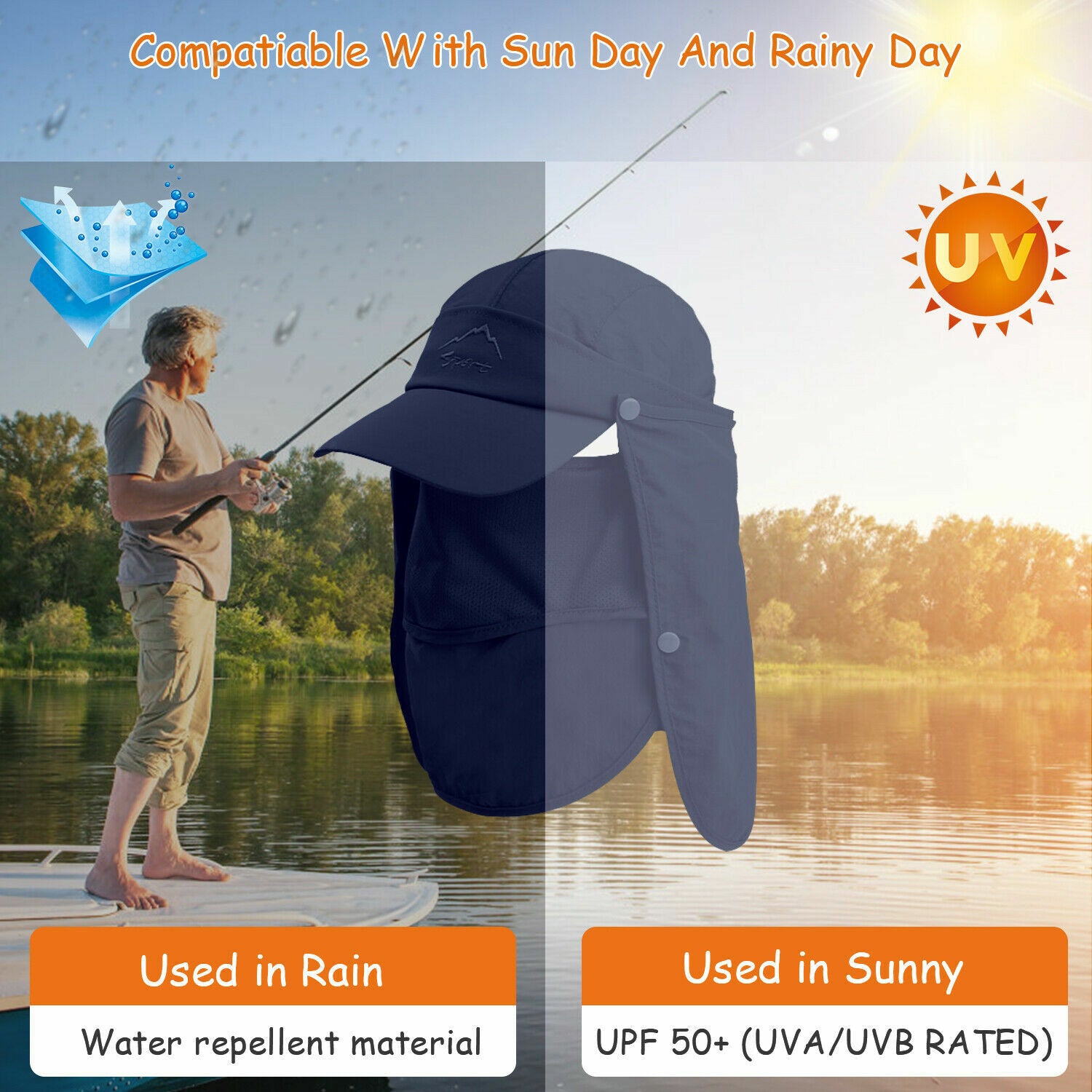 UltraShade Shield - UV Protection Hat