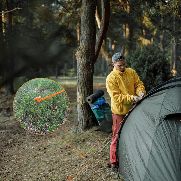 CampSecure  - Heavy-Duty Tent Stakes