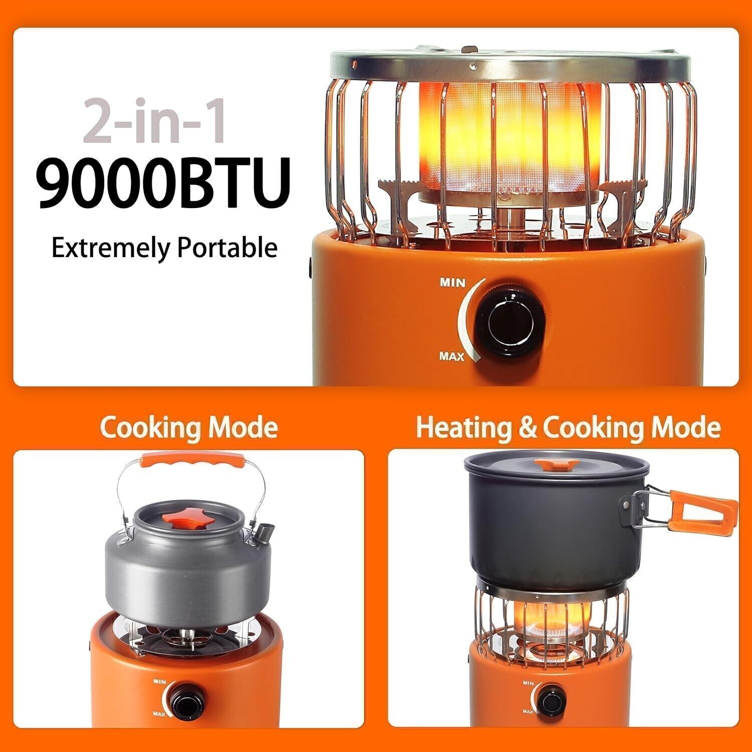 HeatQuest - Portable Propane Heater & Camping Stove