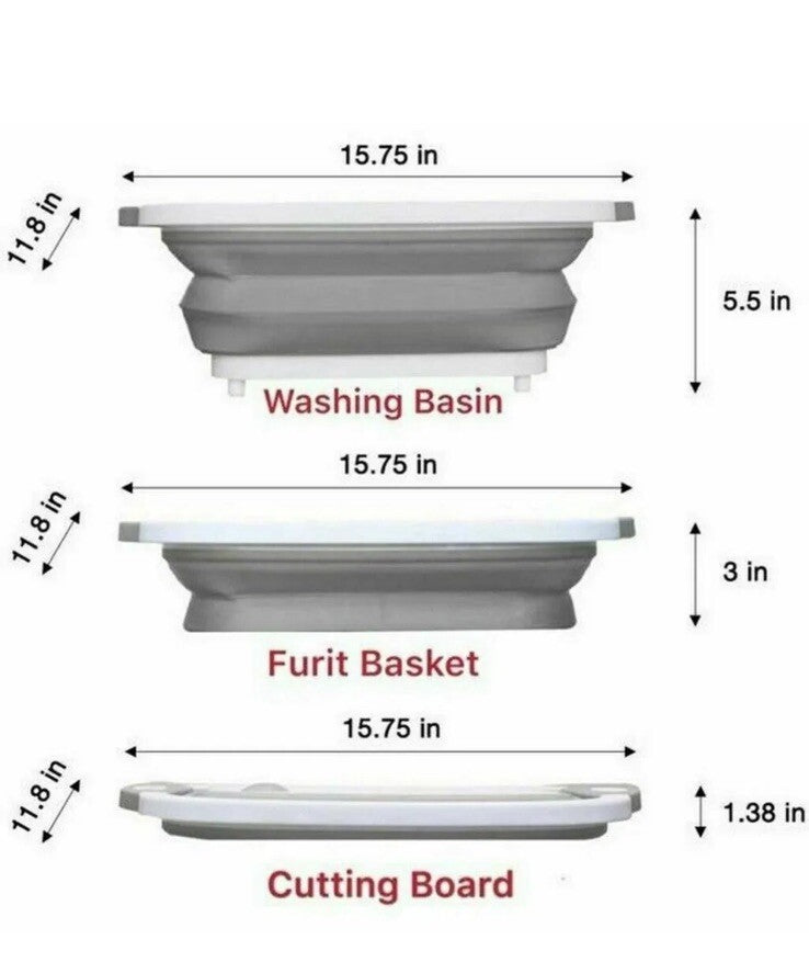 Prep & Rinse - Collapsible Vegetable Washing Basket
