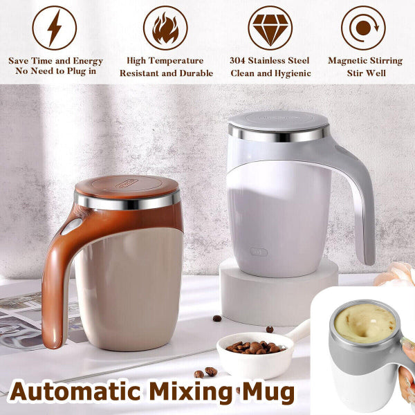 WhirlSip - Automatic Self-Stirring Coffee Mug