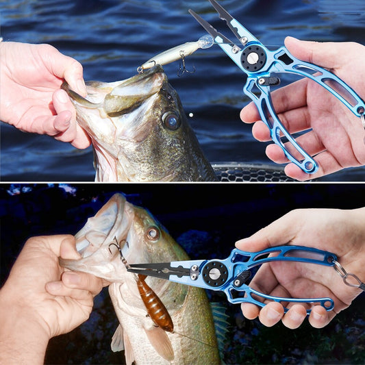 LineSnap - 6-in-1 Aluminum Fishing Pliers