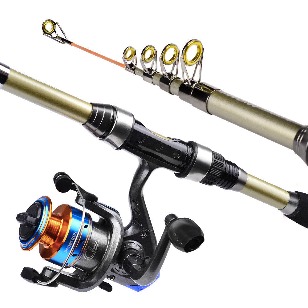 BlueCurrent - Telescopic Fishing Rod and Reel Combo