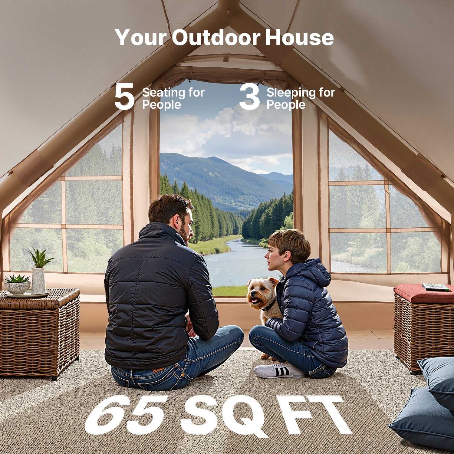 SkyHaven - Inflatable Camping Tent