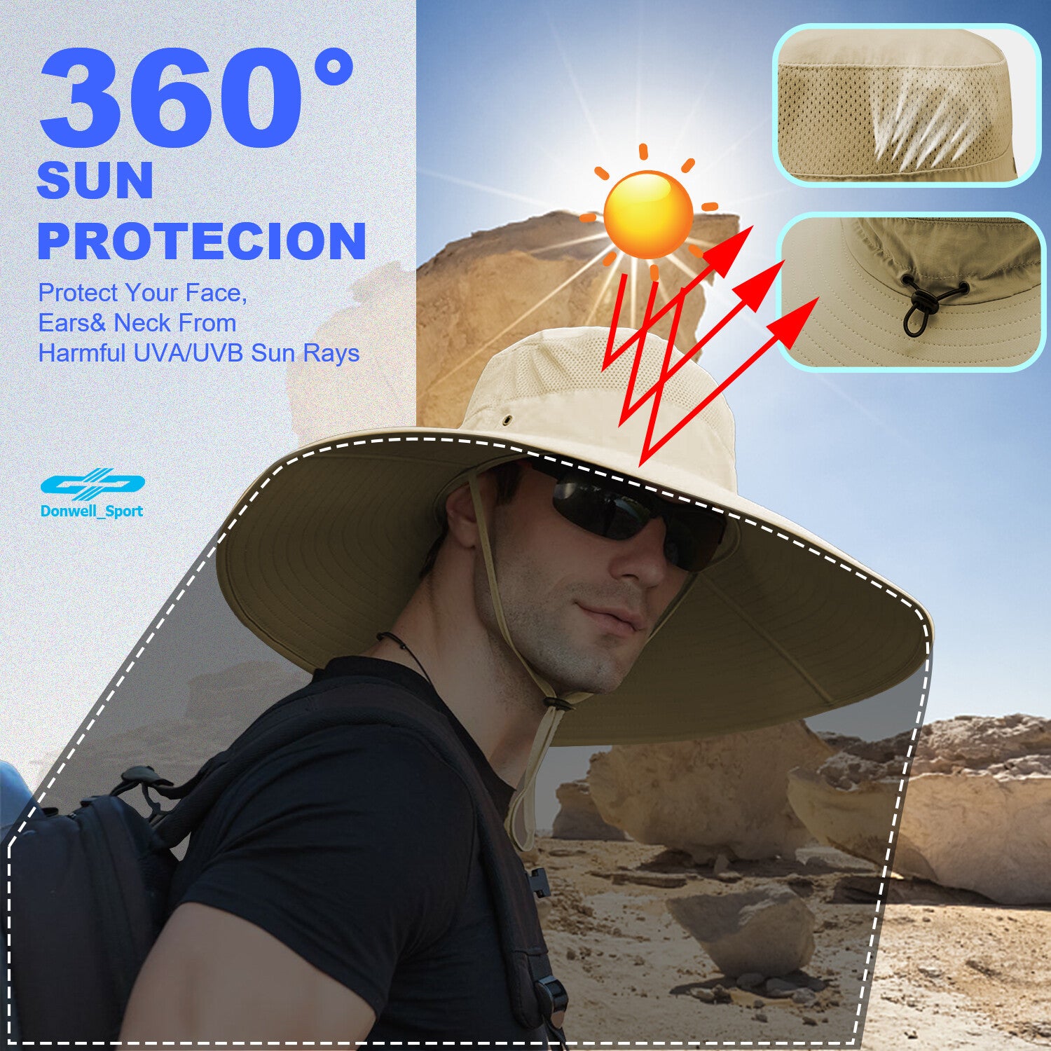 SunGuard Explorer - Wide Brim Fishing Hat