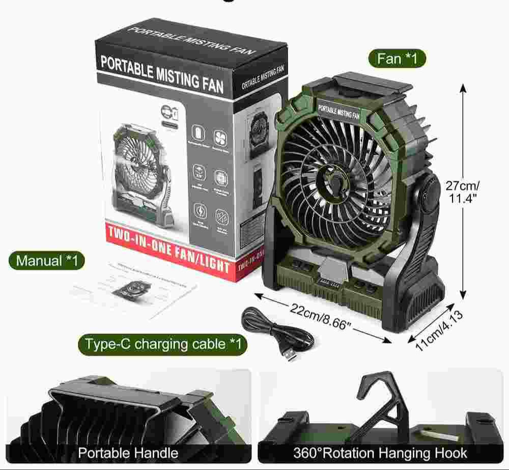 BreezeMax Ultra – Portable Camping Fan