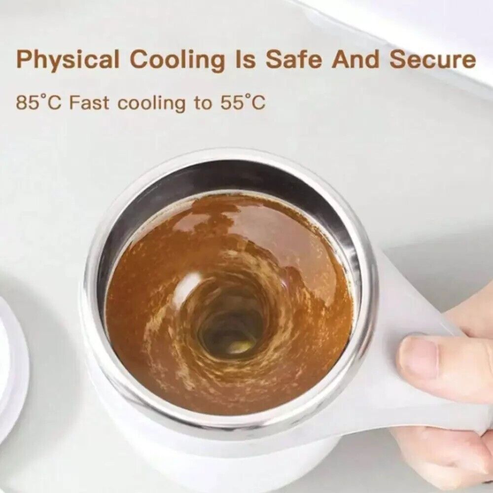 WhirlSip - Automatic Self-Stirring Coffee Mug