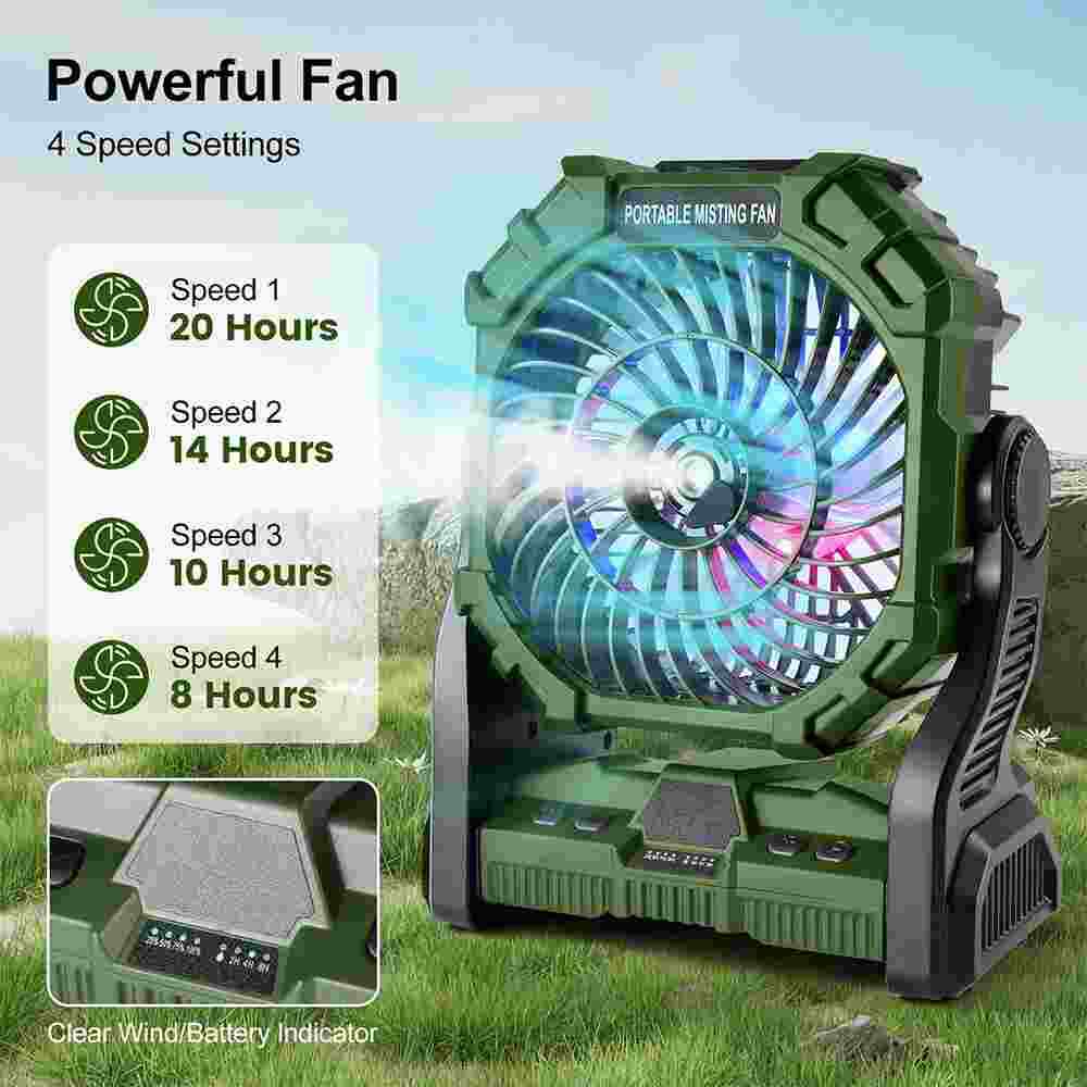 BreezeMax Ultra – Portable Camping Fan