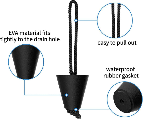 WaterShield - Universal Kayak Drain Plugs