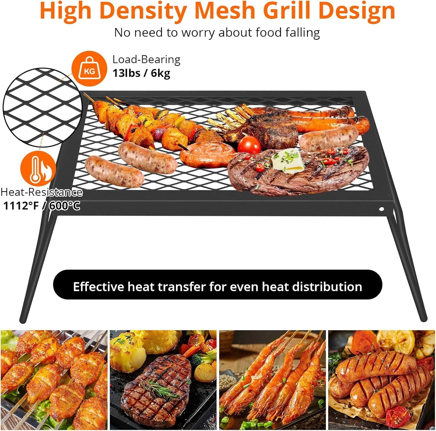 EmberMaster - Fire Pit Cooking Grill Grate