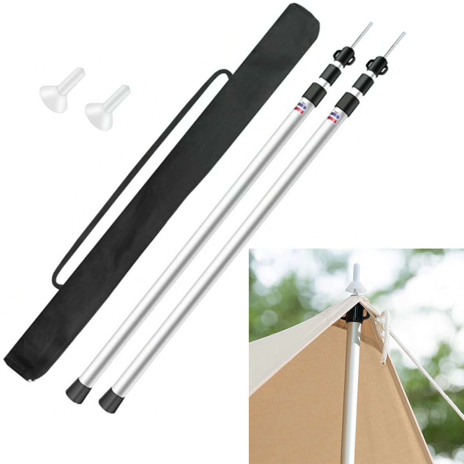 BaseGrip - Telescopic Tent Pole