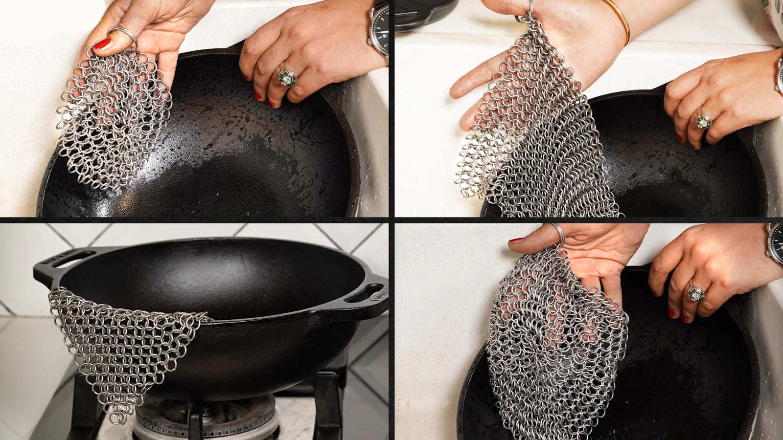 PanArmor - Chainmail Cast Iron Scrubber