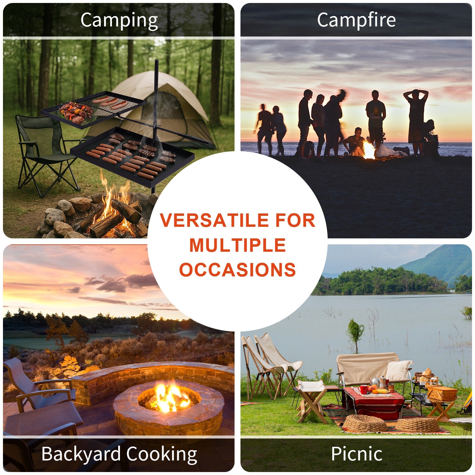 FireMaster - Swivel Campfire Grill