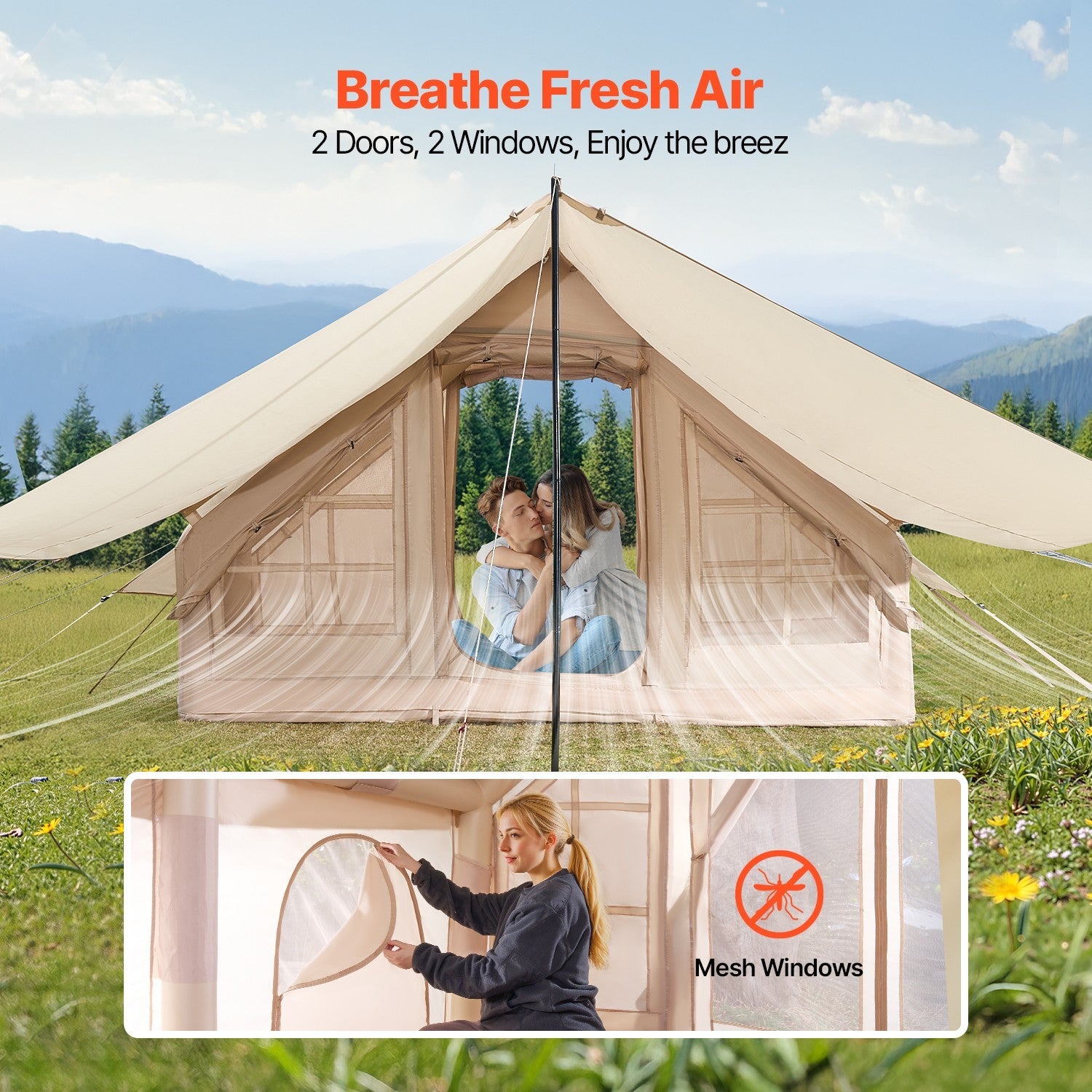 SkyHaven - Inflatable Camping Tent