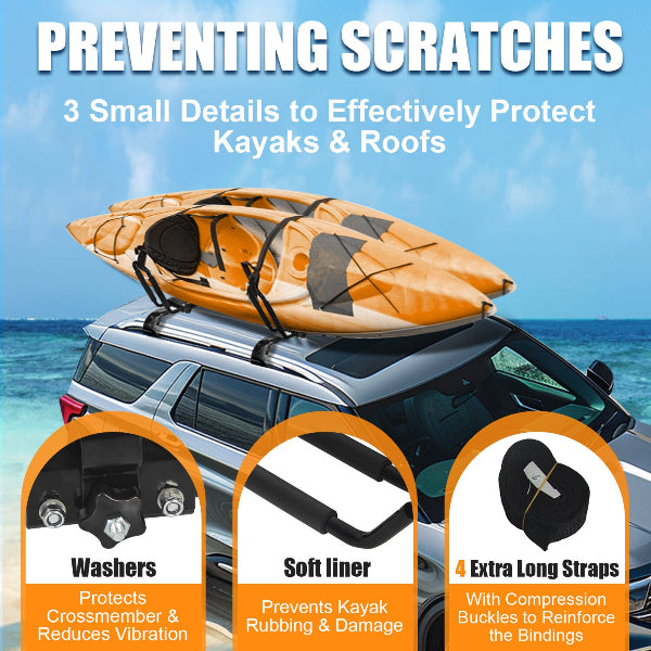 SkyPaddle - Kayak Roof Rack