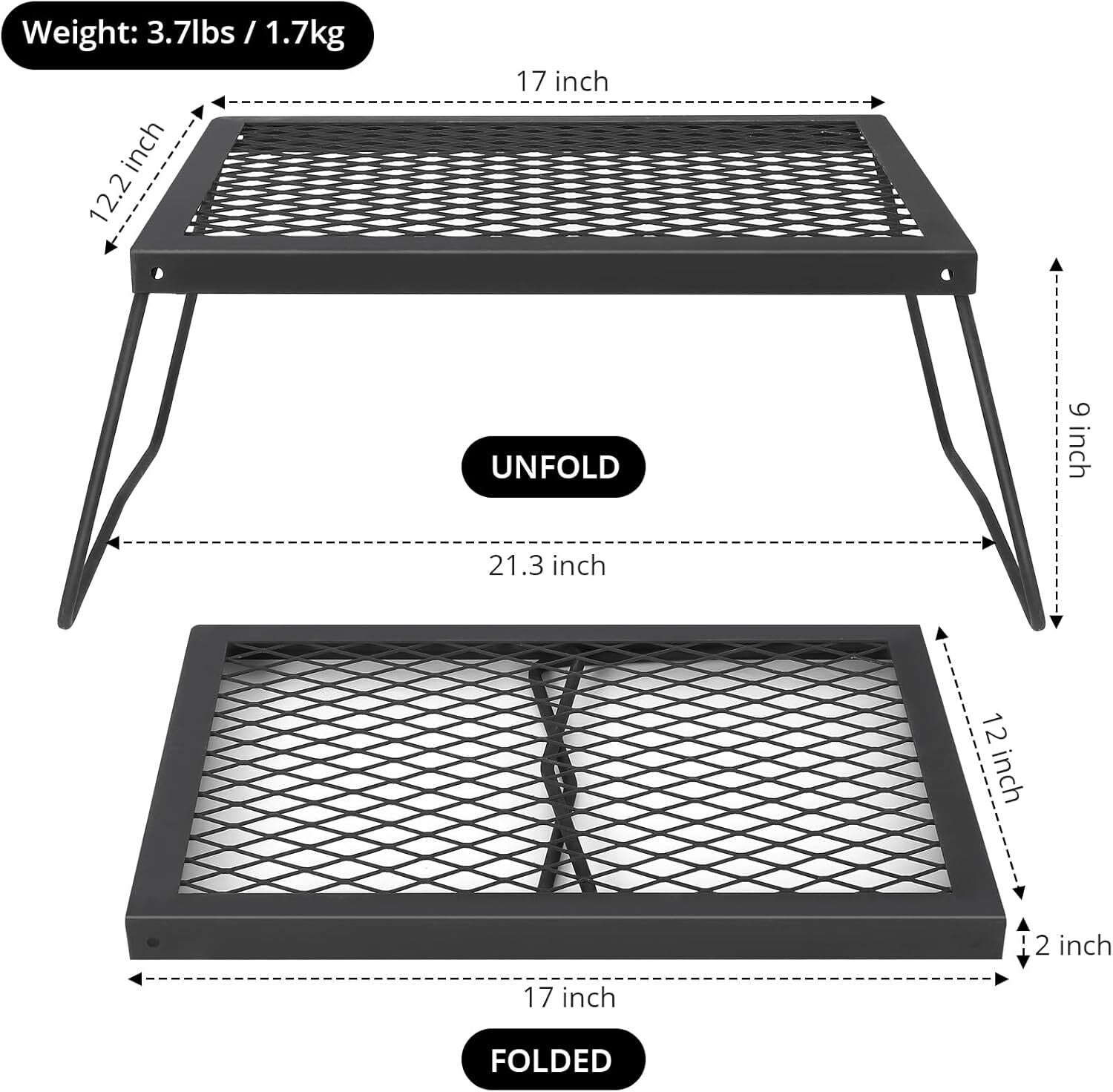 EmberMaster - Fire Pit Cooking Grill Grate
