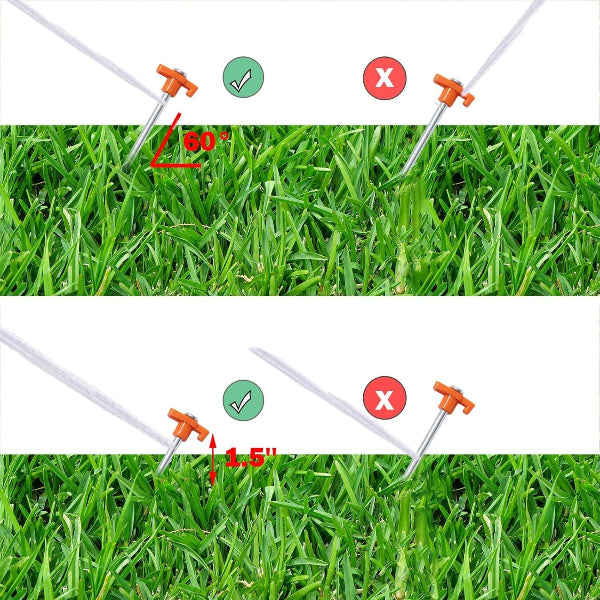 CampSecure  - Heavy-Duty Tent Stakes