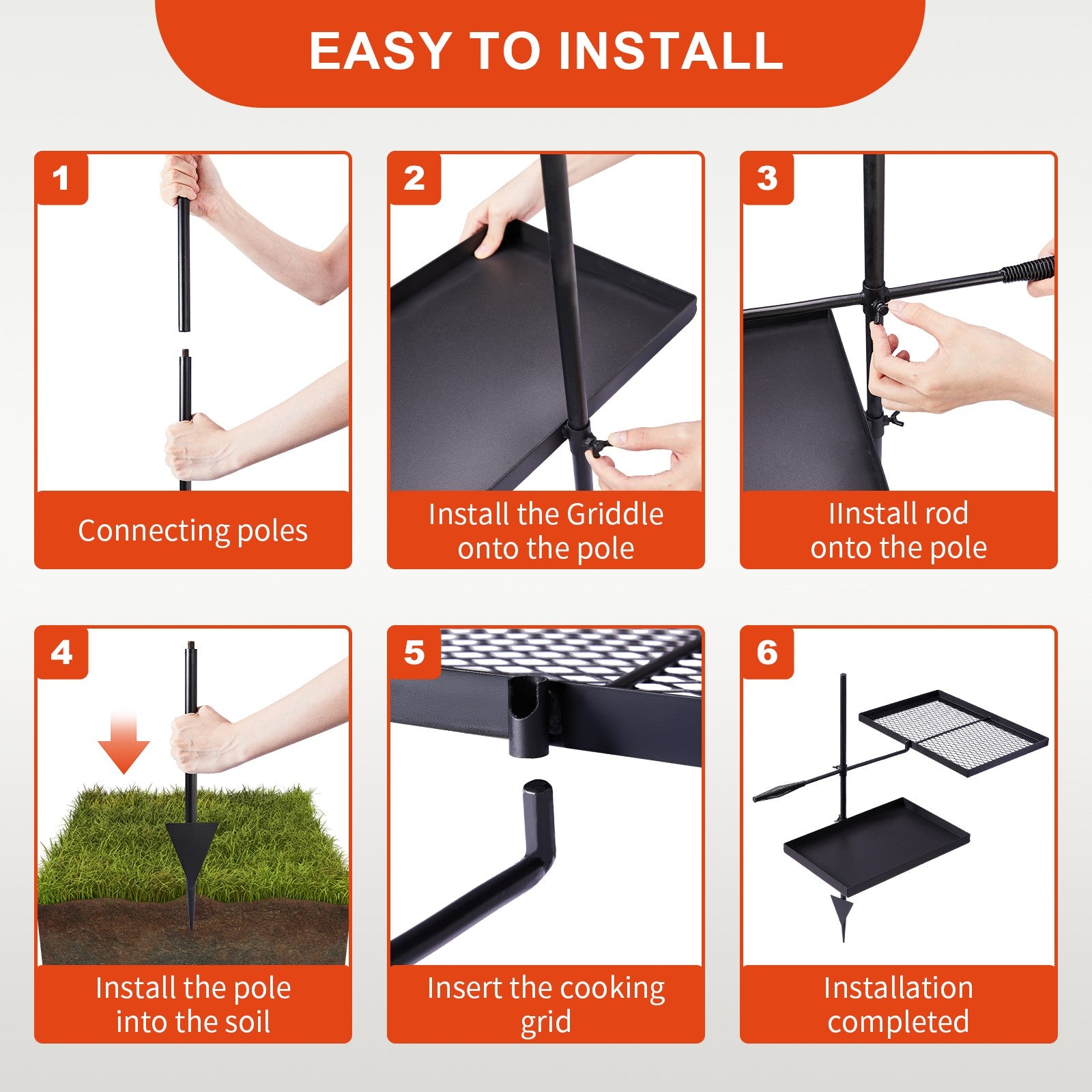 FireMaster - Swivel Campfire Grill