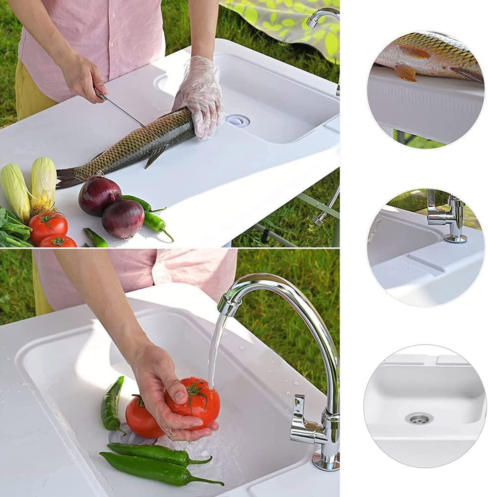 FlexWash - Portable Folding Camping Sink Table