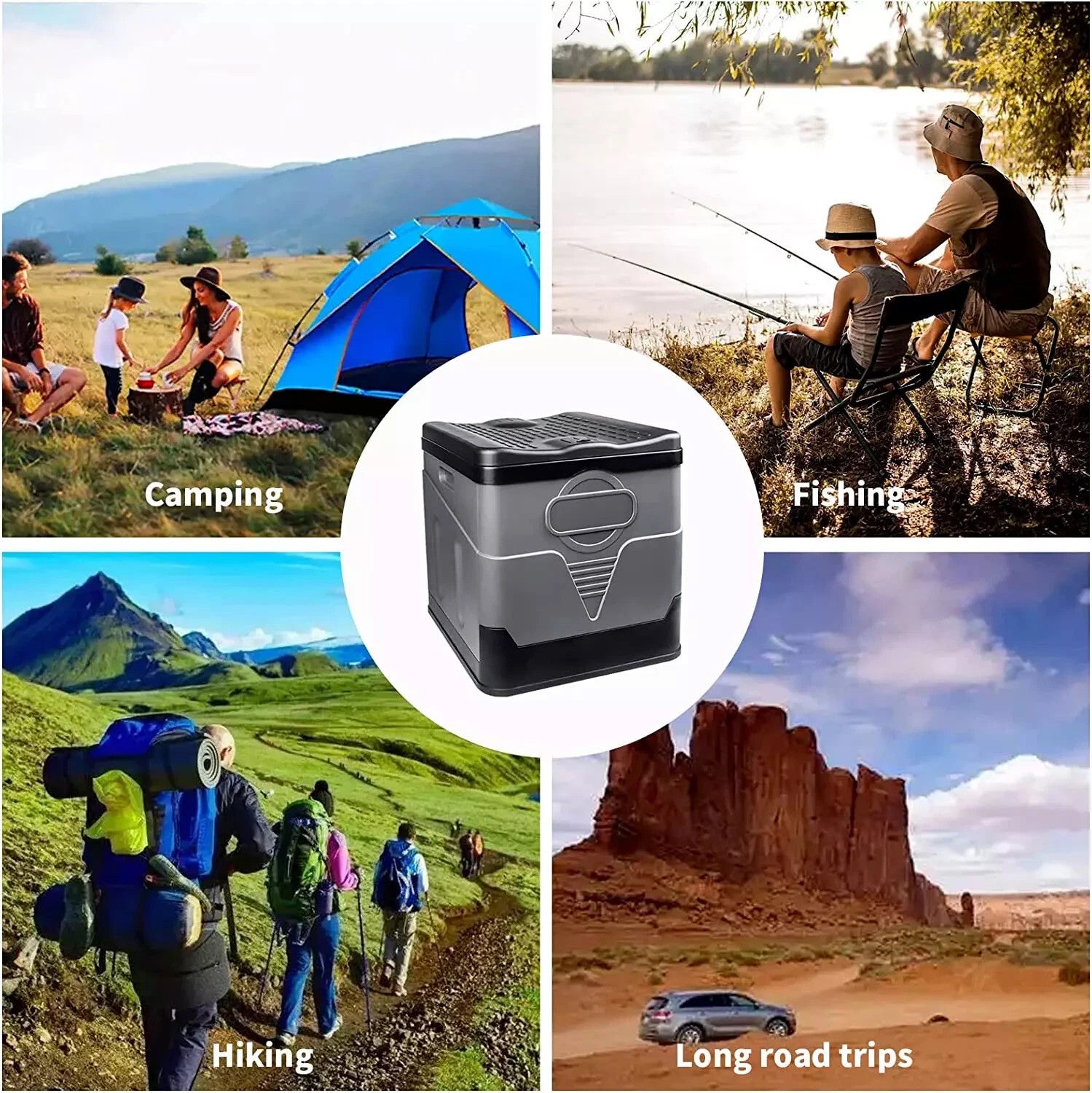 WilderNest - Portable Camping Toilet Tent Kit