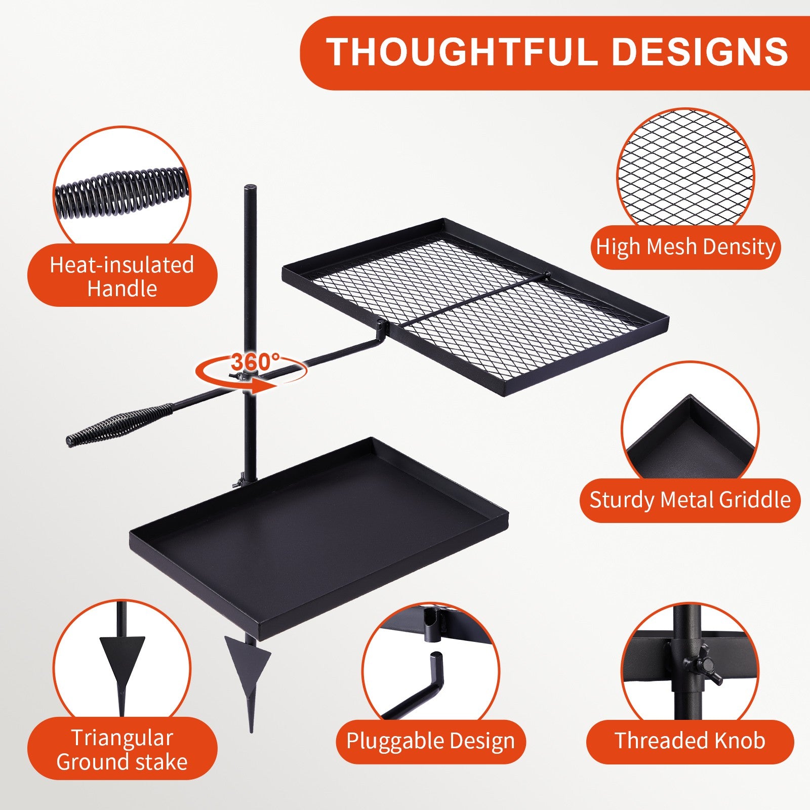 FireMaster - Swivel Campfire Grill