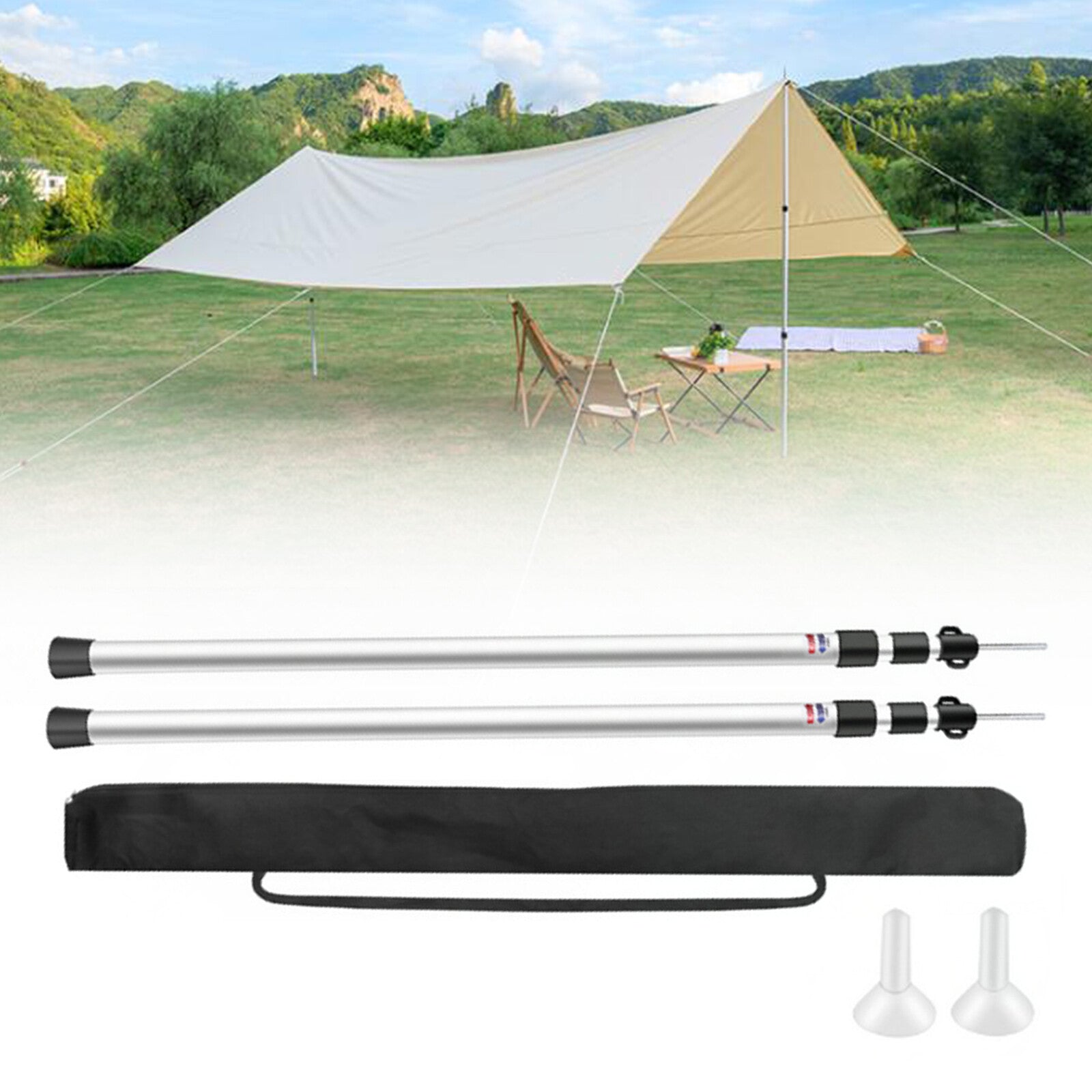 BaseGrip - Telescopic Tent Pole