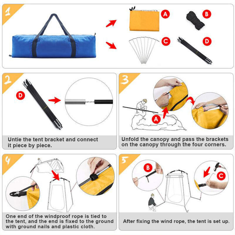 QuickCover - Portable Shower Tent