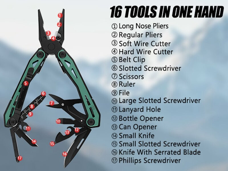 FlexiTask - 16-in-1 Multitool