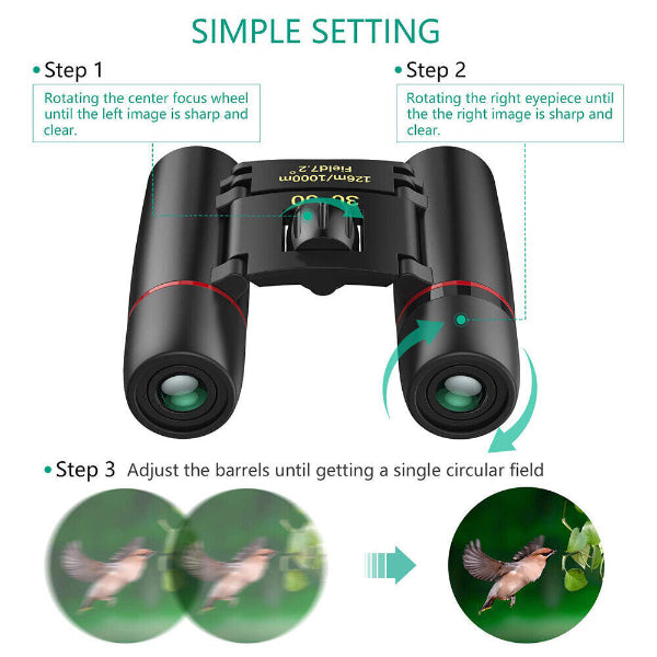 ClearTrack - High Magnification 30x60 Binoculars
