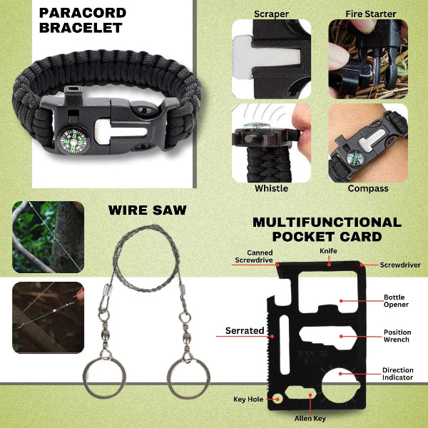 TrailFox  - 28-in-1 Survival Kit