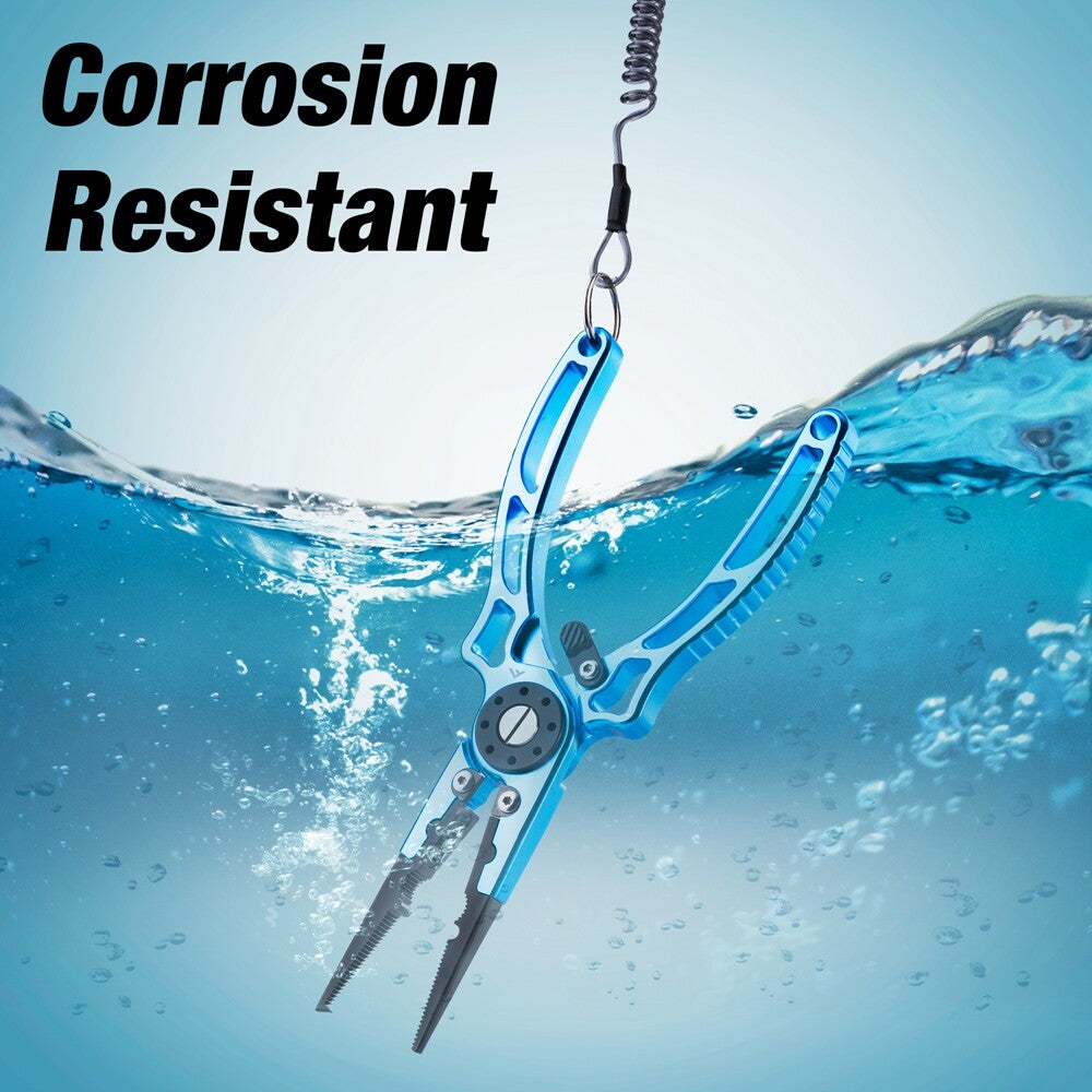 LineSnap - 6-in-1 Aluminum Fishing Pliers