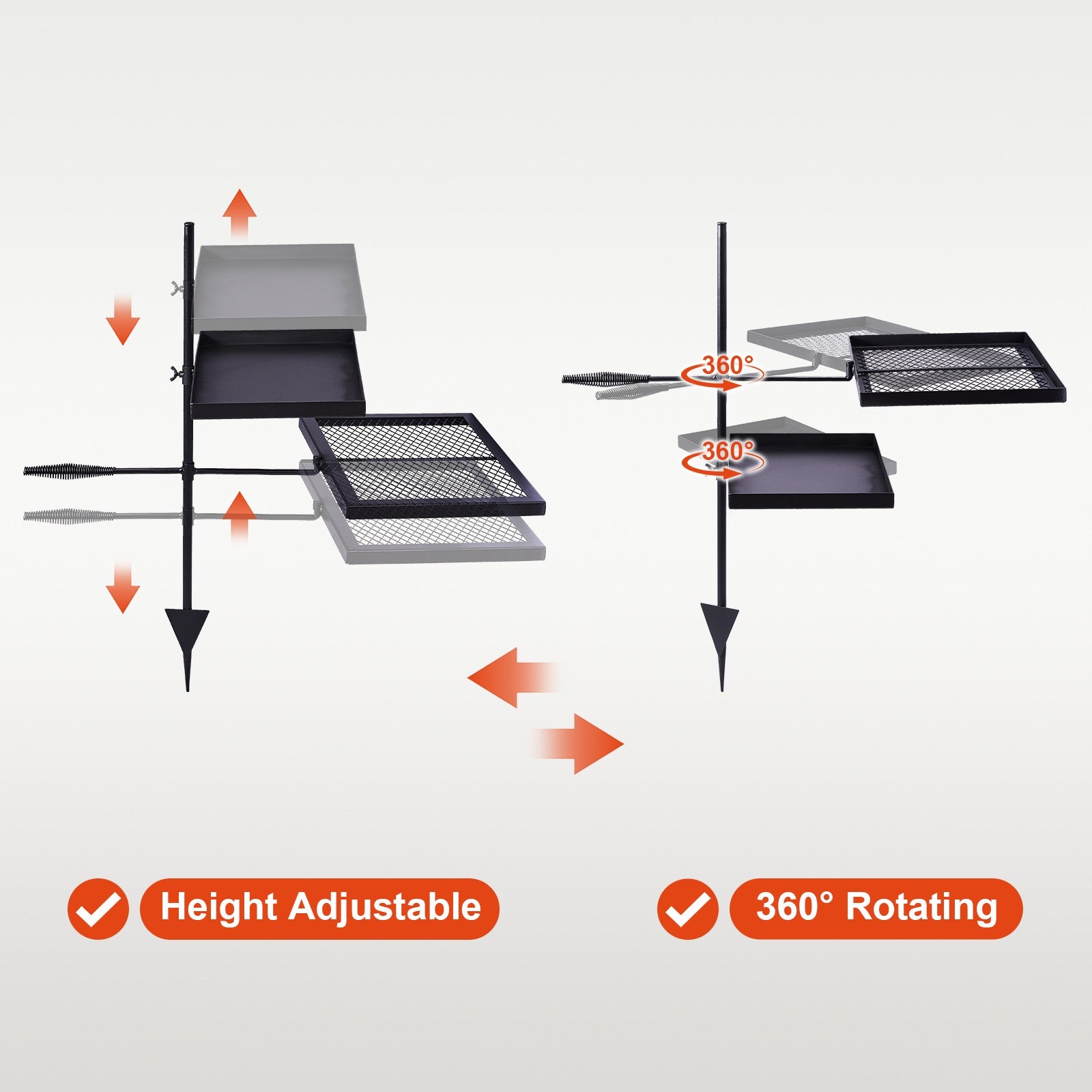 FireMaster - Swivel Campfire Grill