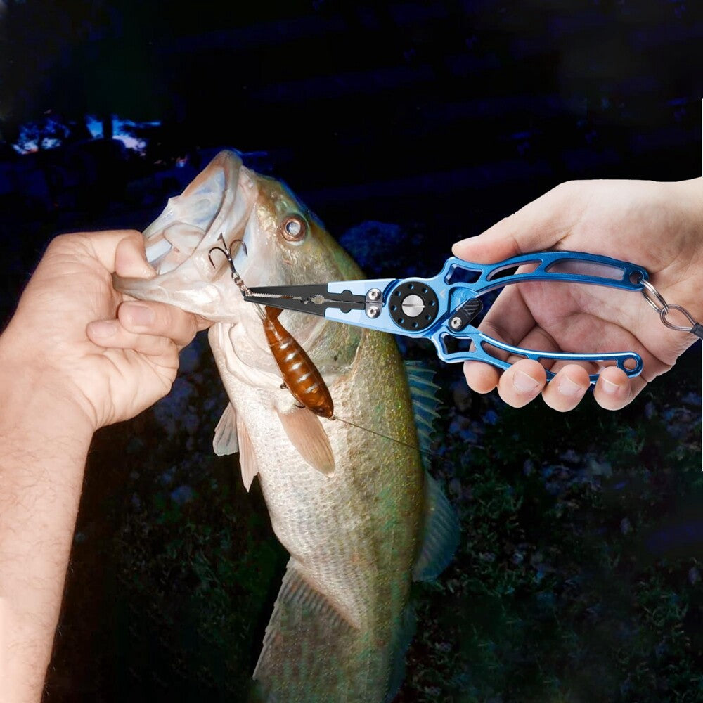 LineSnap - 6-in-1 Aluminum Fishing Pliers