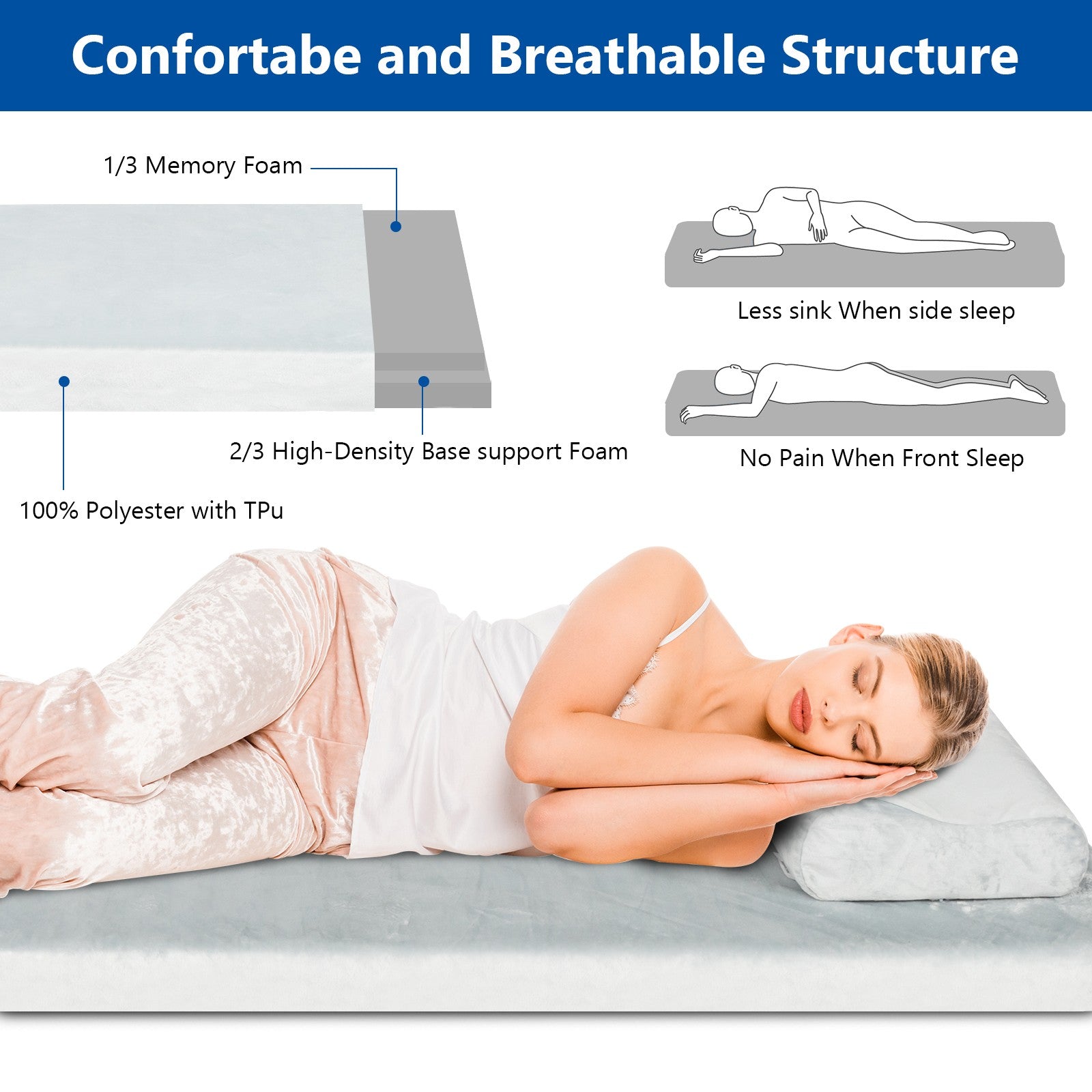 ComfortRest - Memory Foam Camping Mattress