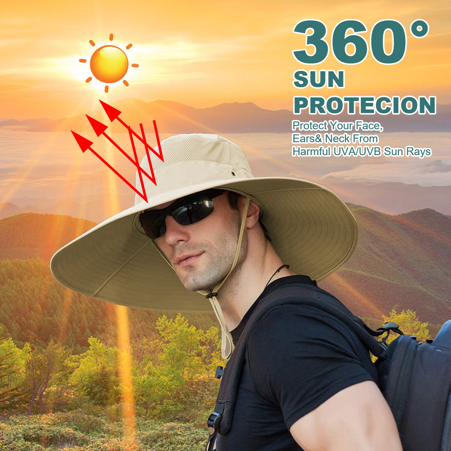 SunGuard Explorer - Wide Brim Fishing Hat