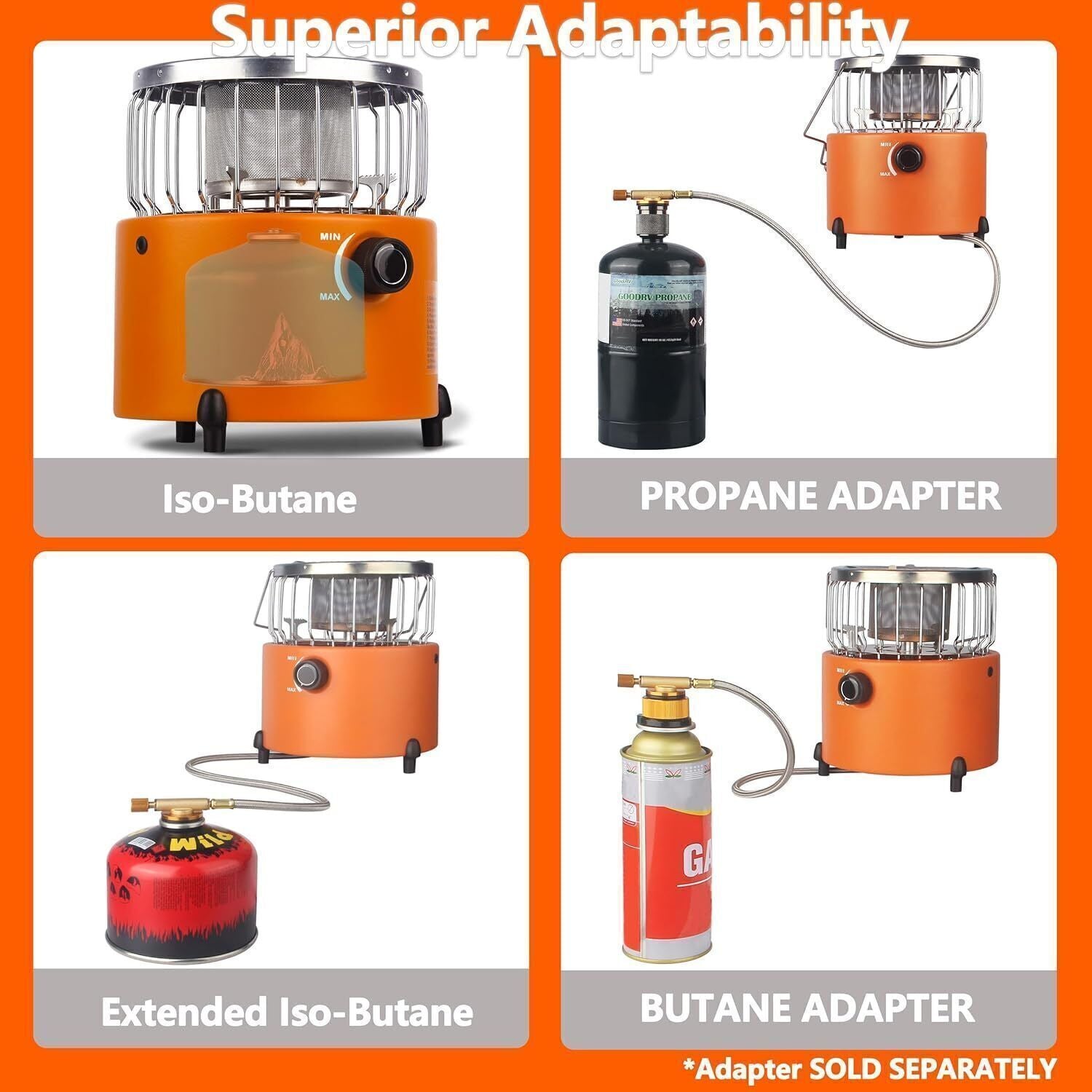 HeatQuest - Portable Propane Heater & Camping Stove