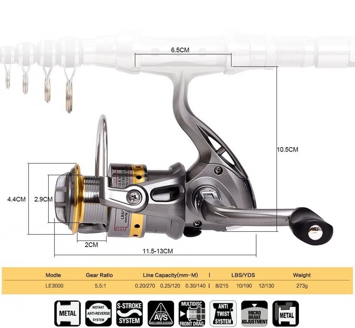 FishQuest - Telescopic Fishing Rod Kit