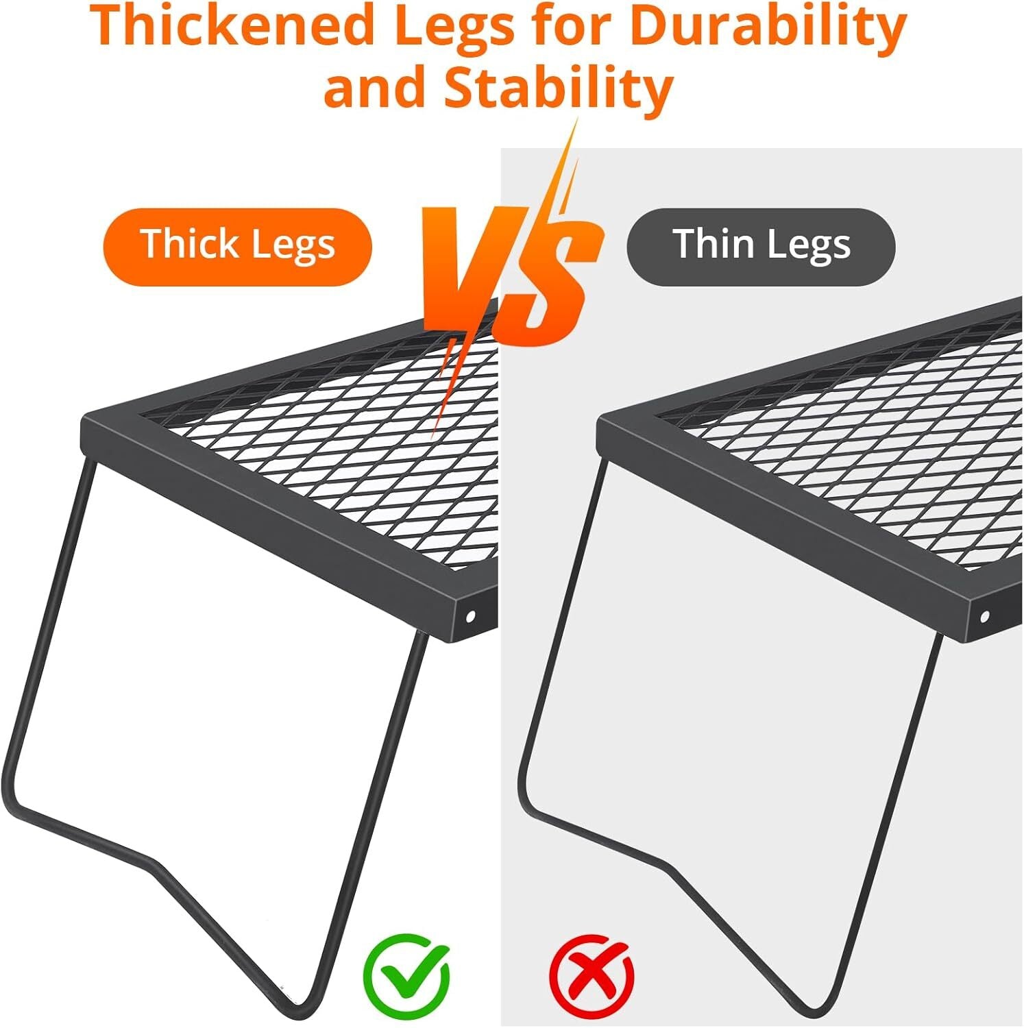 EmberMaster - Fire Pit Cooking Grill Grate